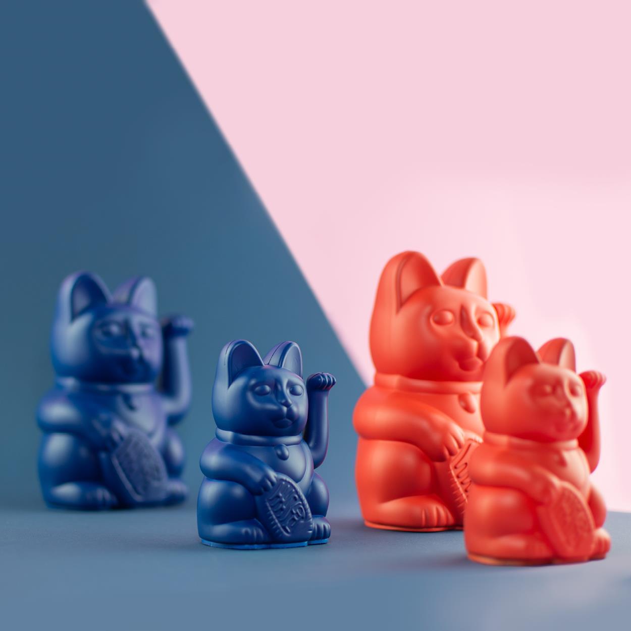Winkekatze Mini Dunkelblau