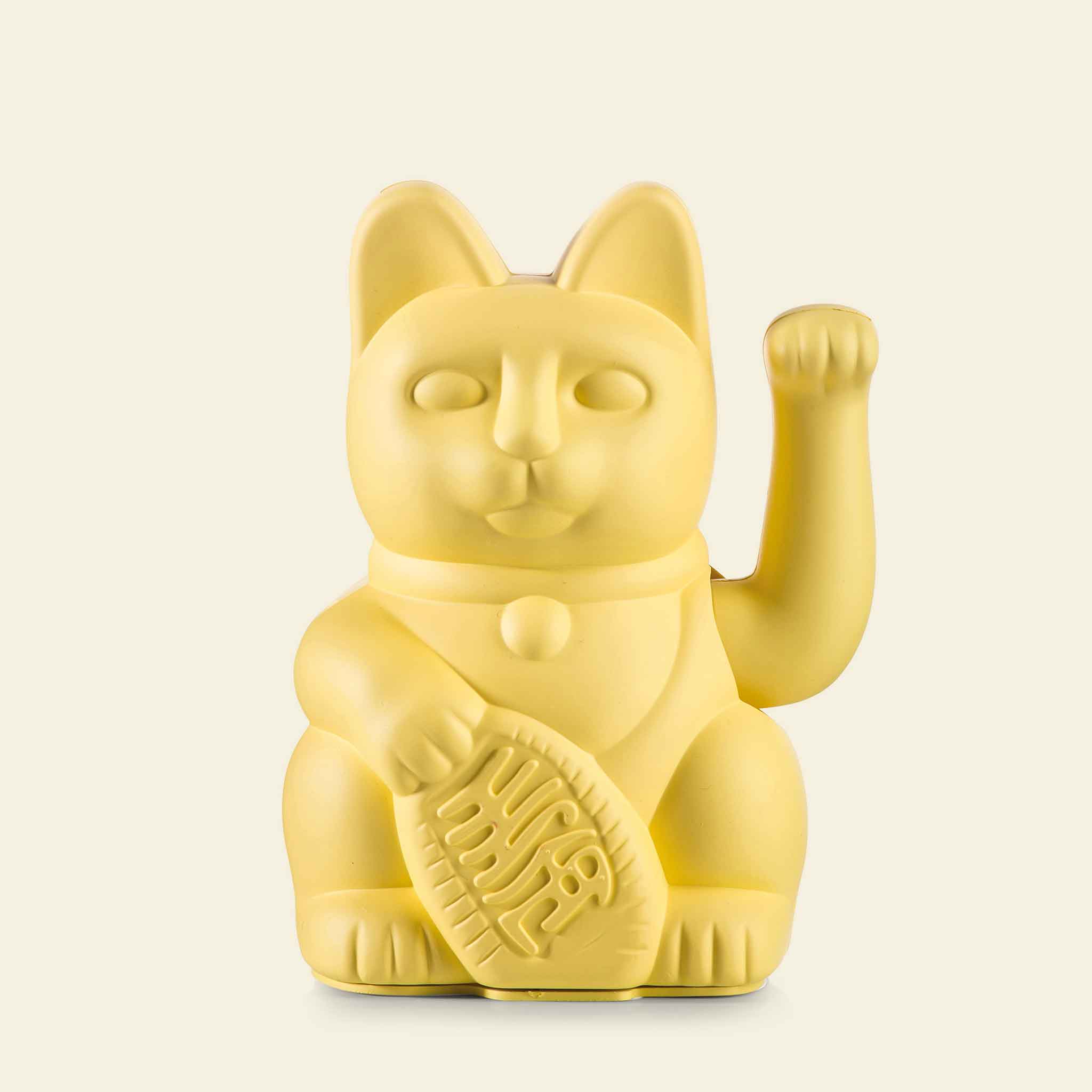 Winkekatze Gelb