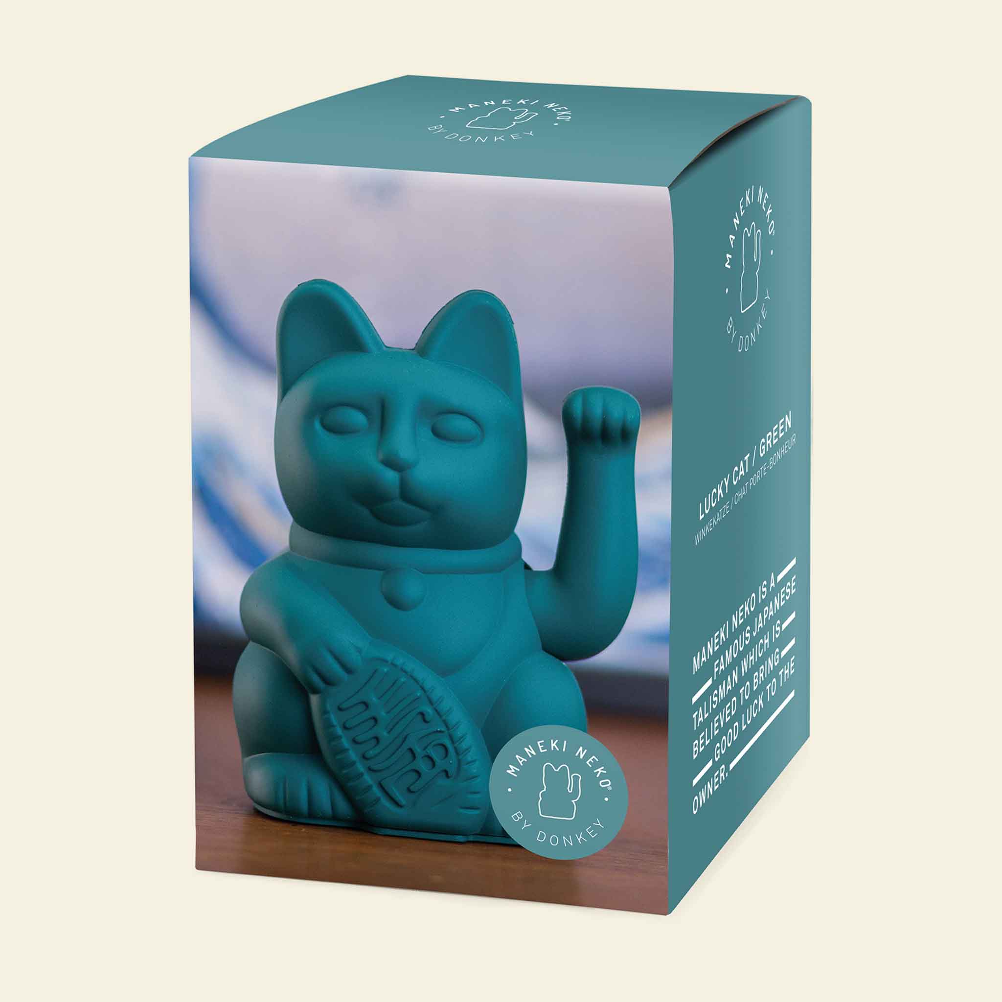 Winkekatze Grün