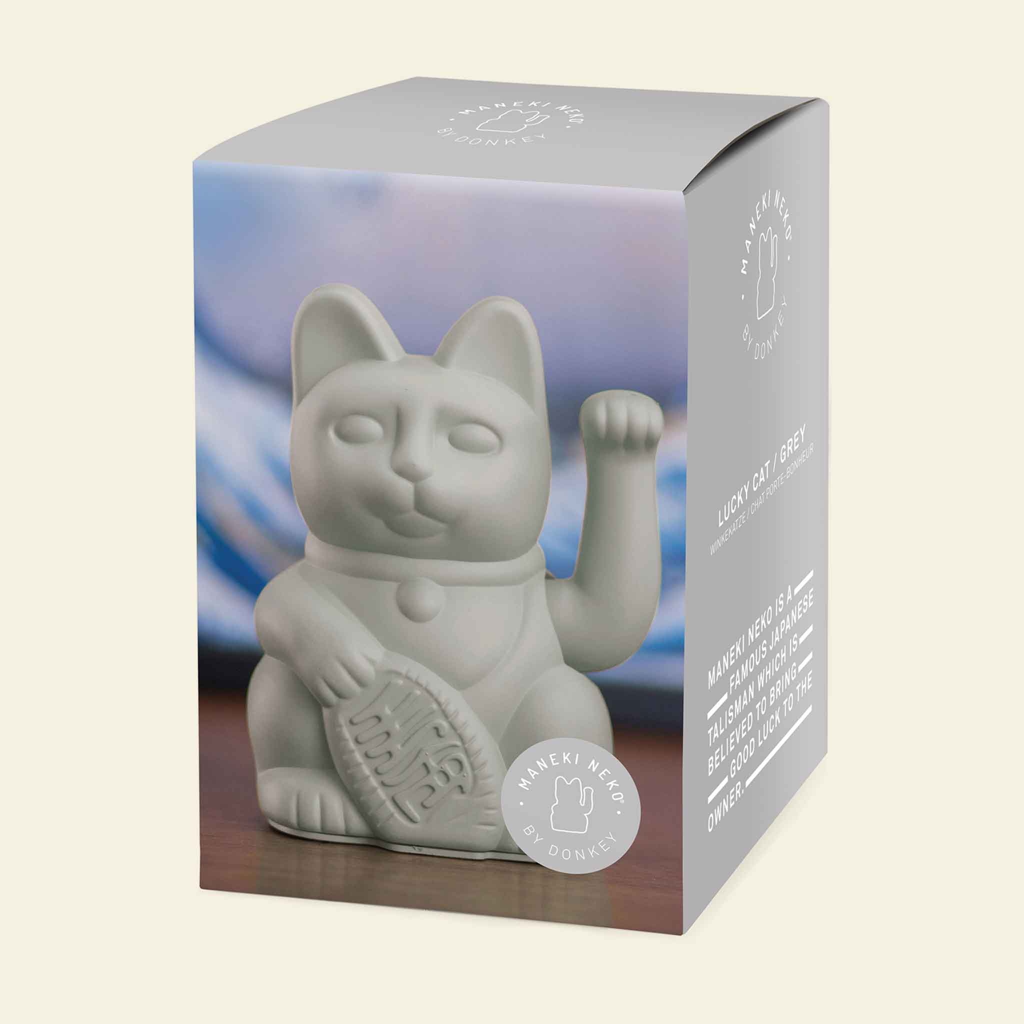 Winkekatze Grau