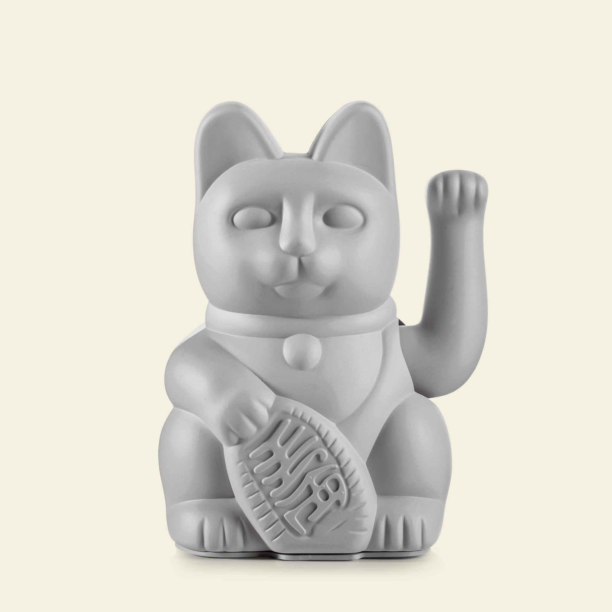 Winkekatze Grau