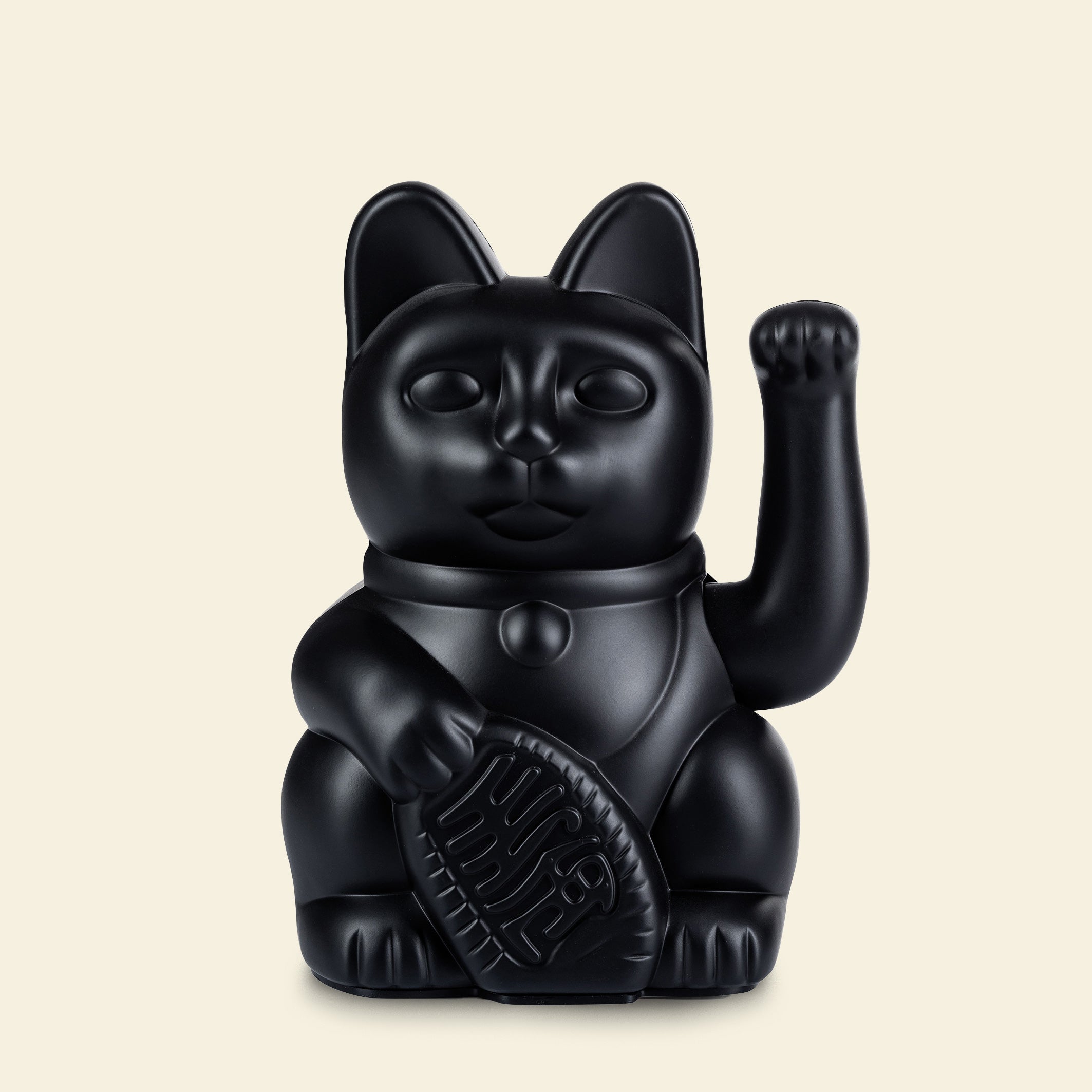 Winkekatze Schwarz
