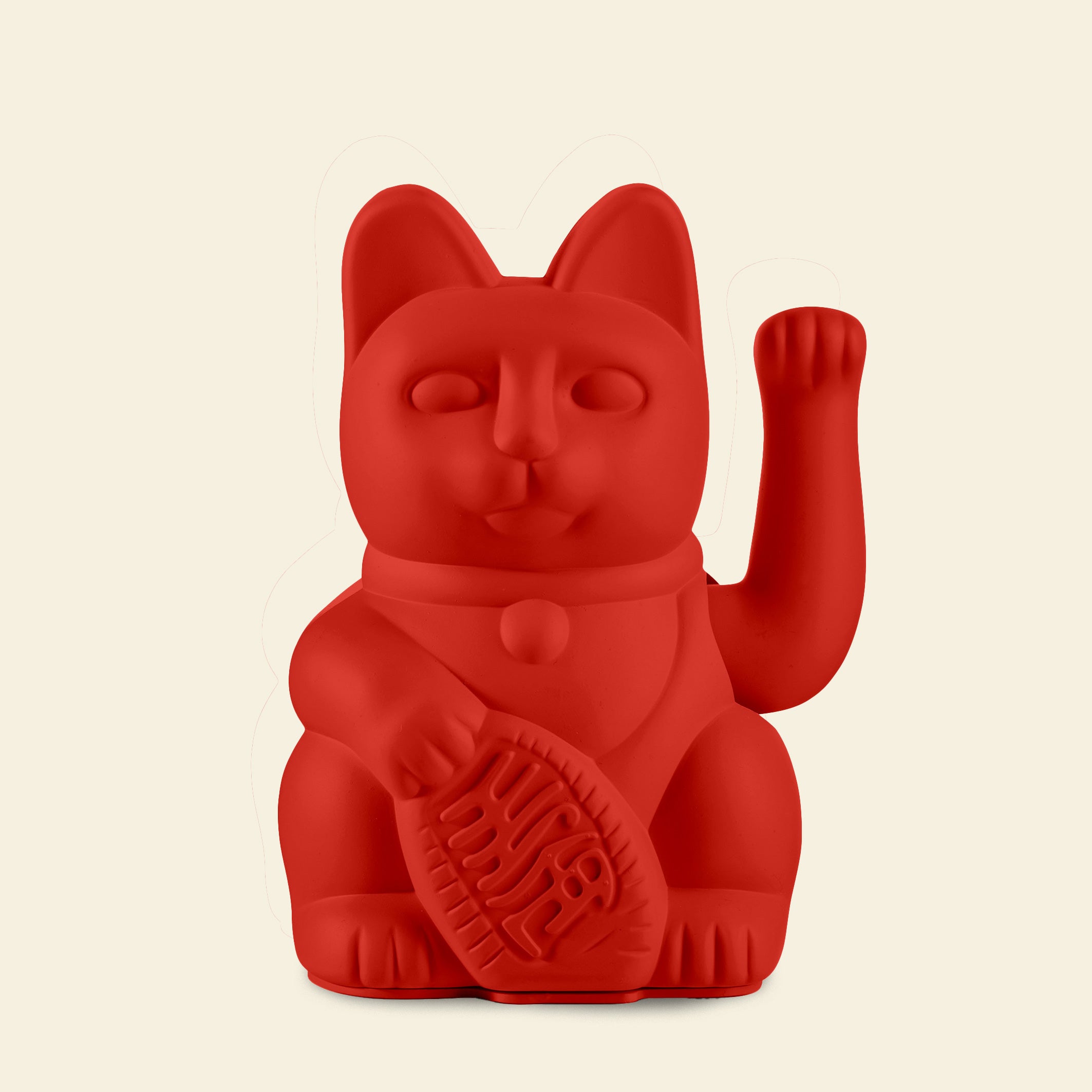 Winkekatze Rot