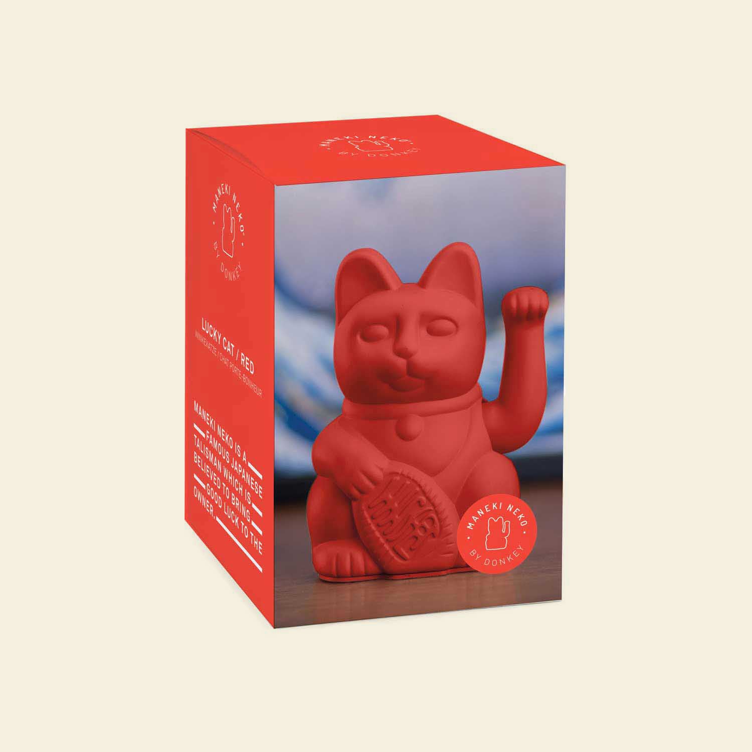 Winkekatze Rot