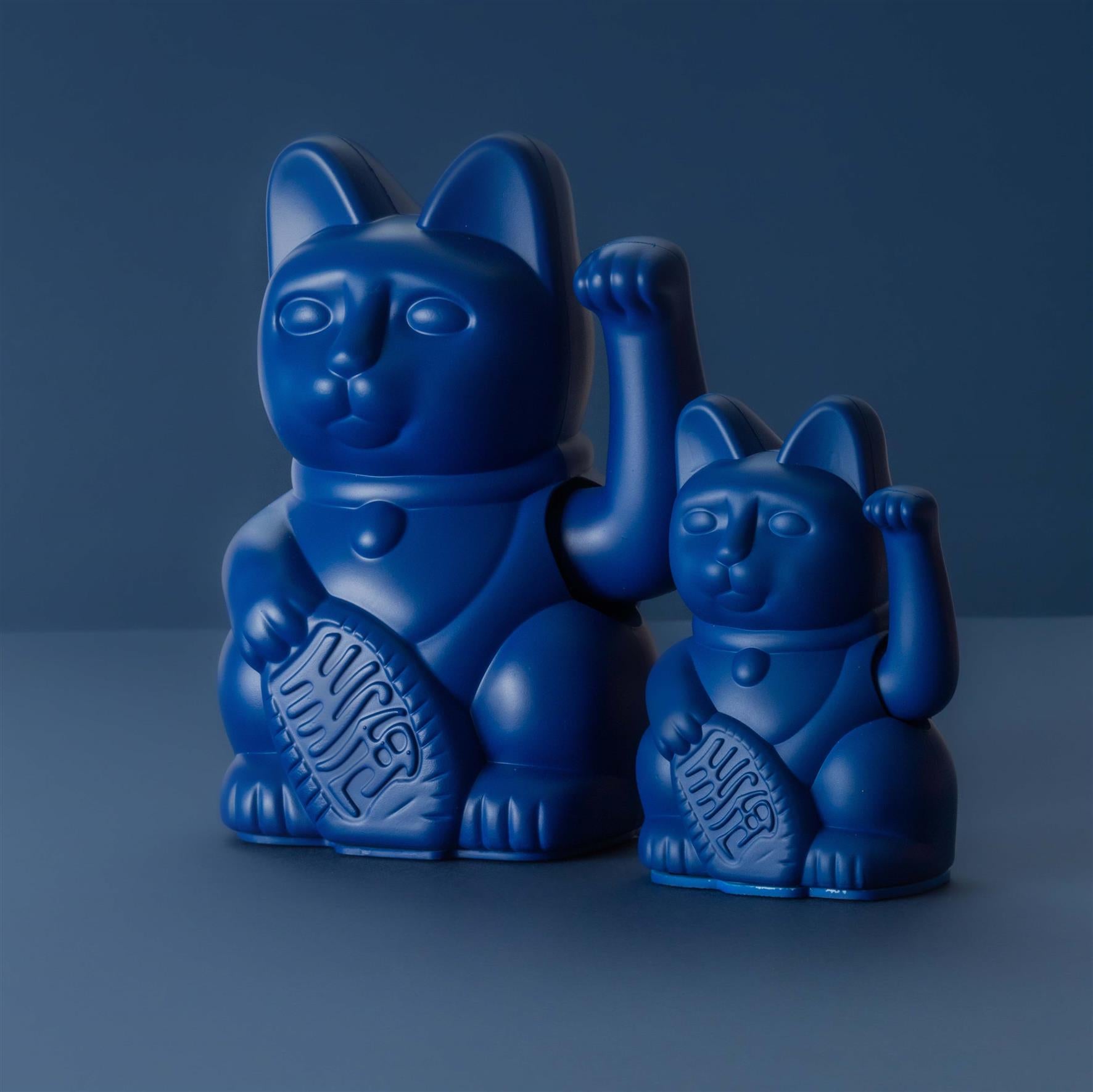 Winkekatze Mini Dunkelblau