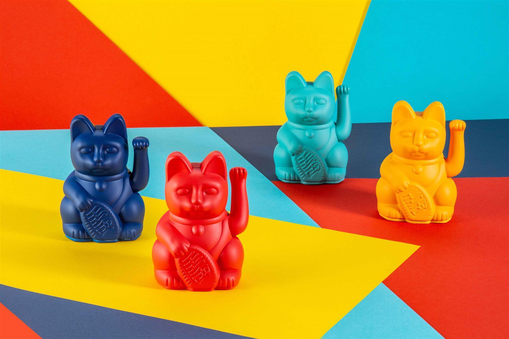 Winkekatze Mini Dunkelgelb