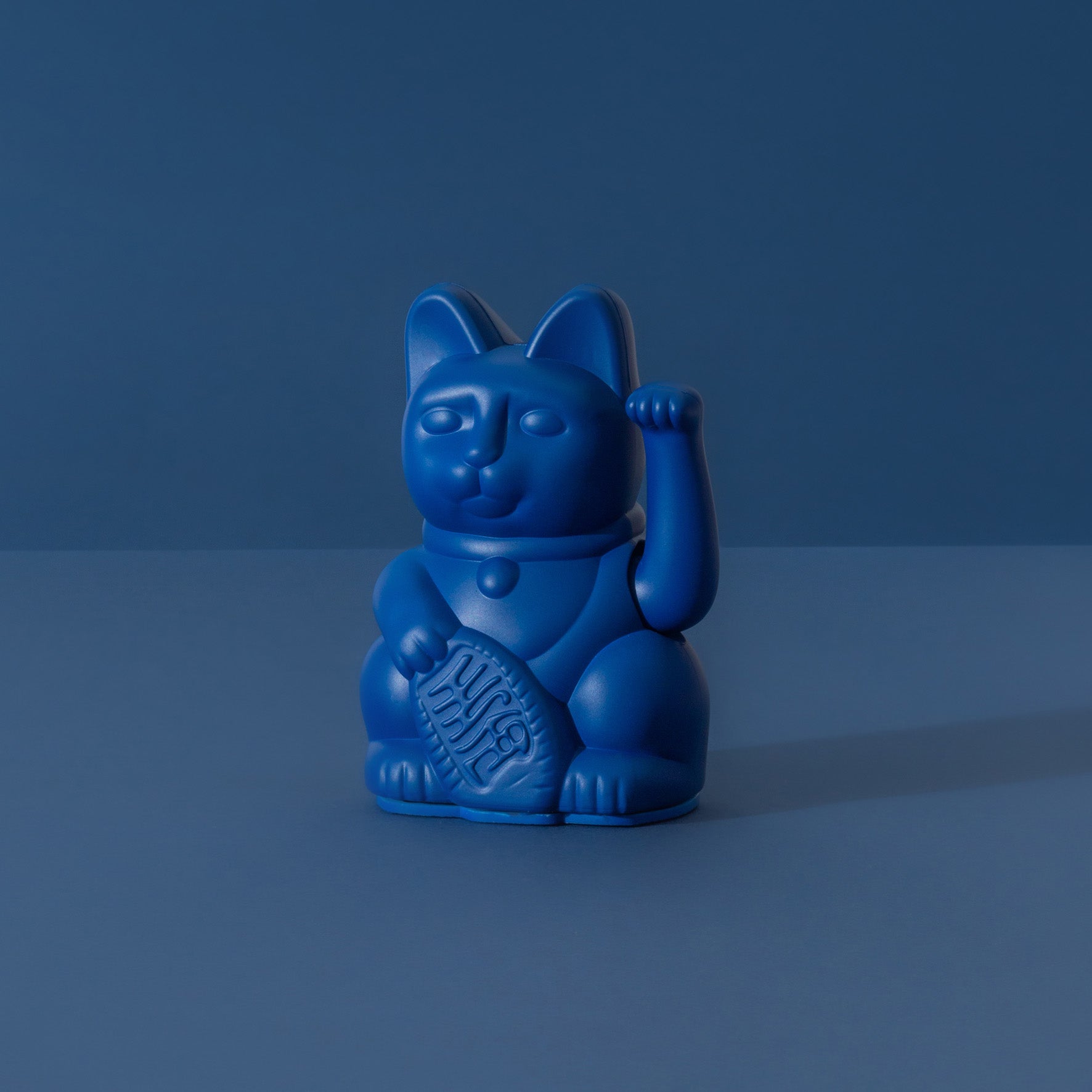 Winkekatze Mini Dunkelblau