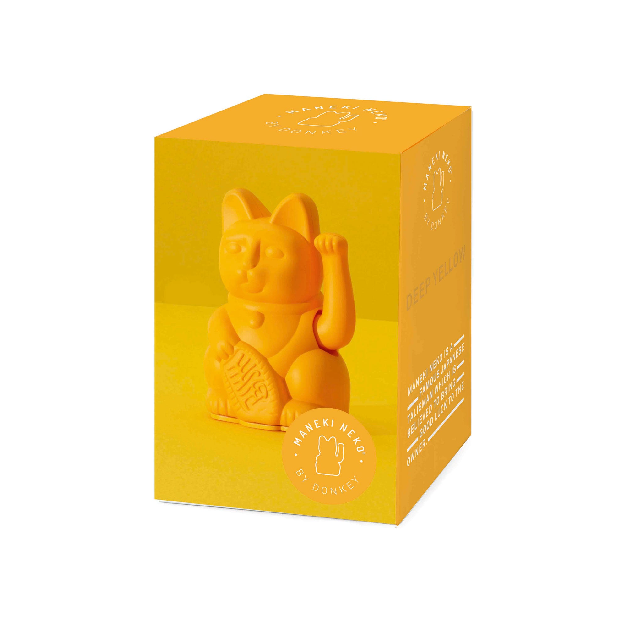 Winkekatze Mini Dunkelgelb