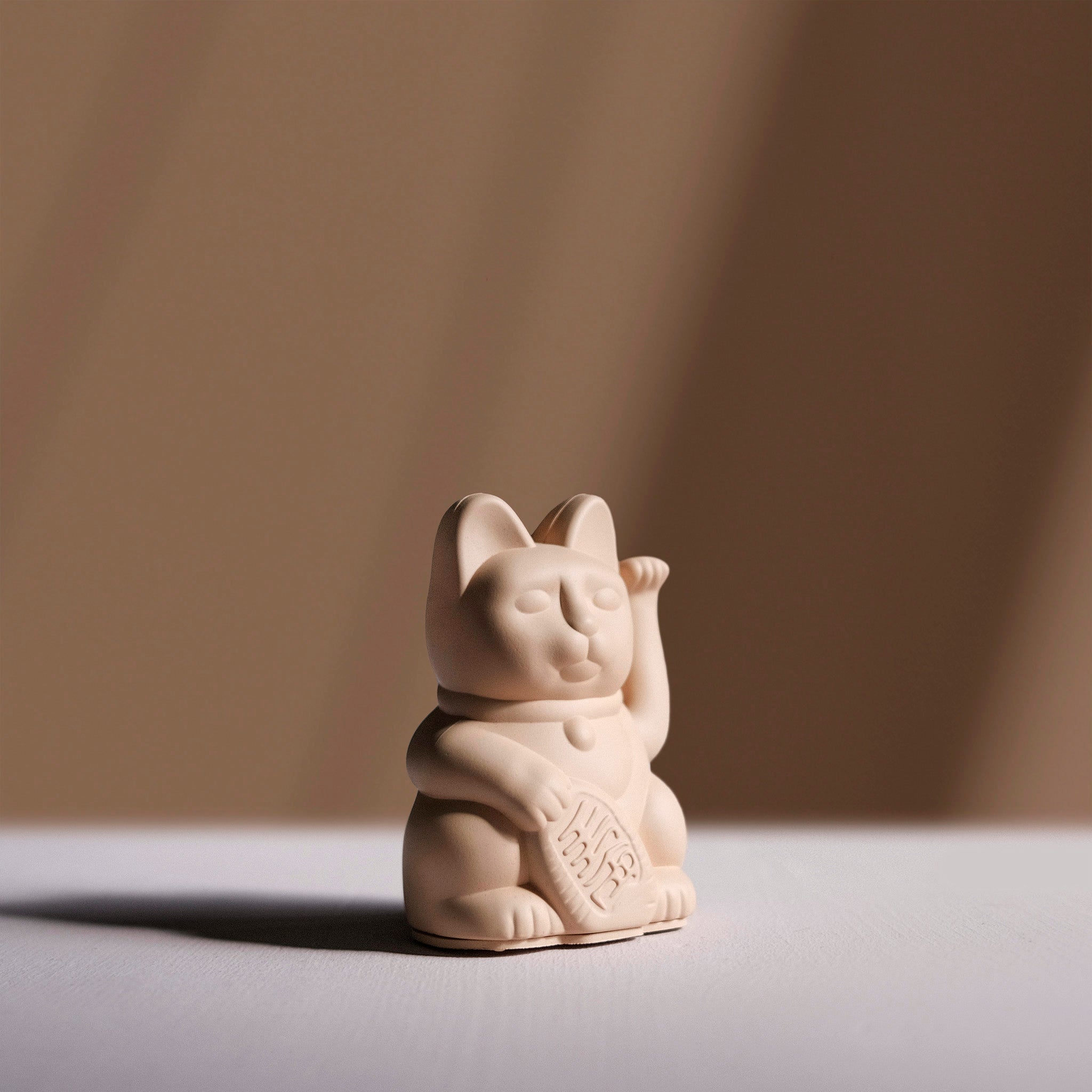 Winkekatze Mini Ocker