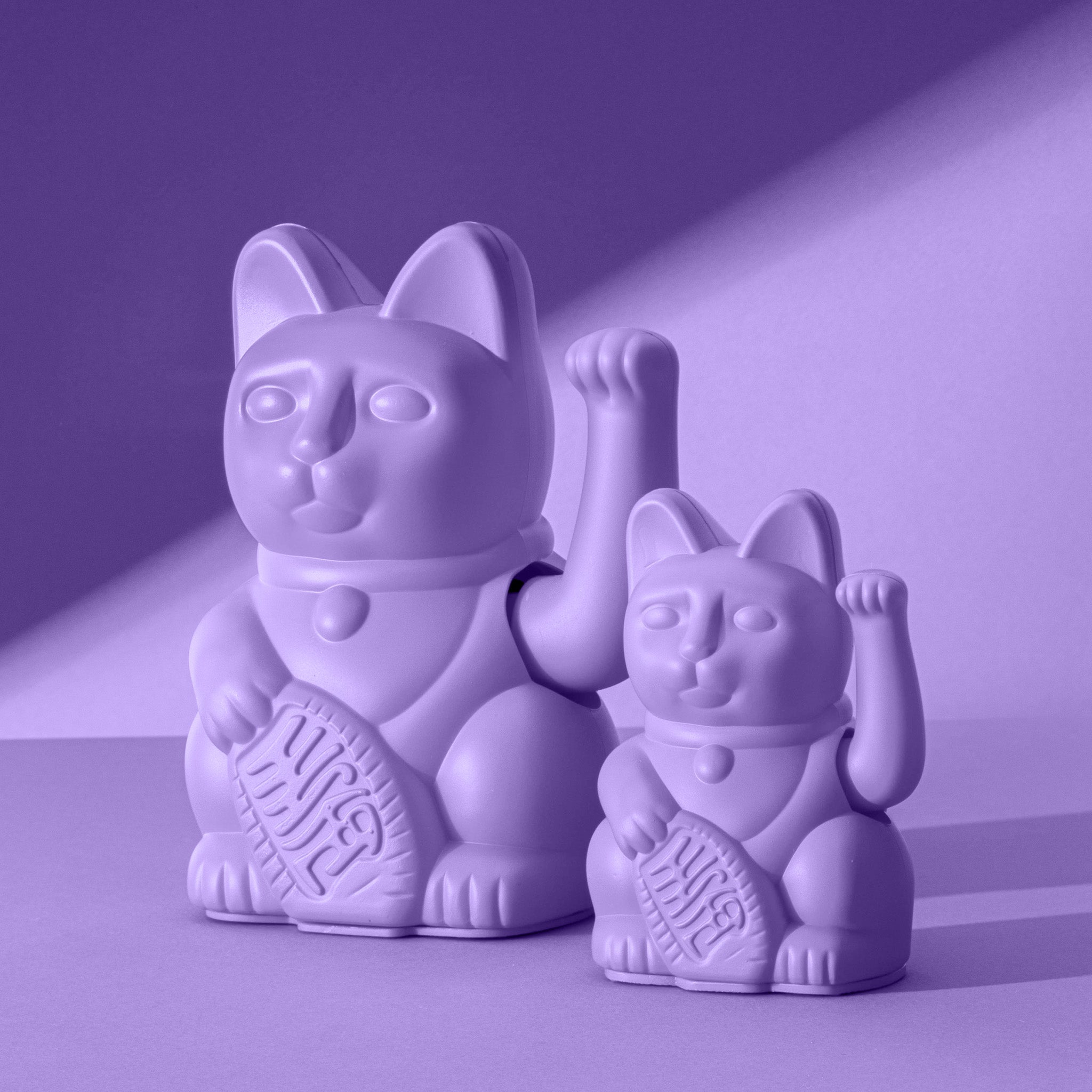 Winkekatze Mini Lila