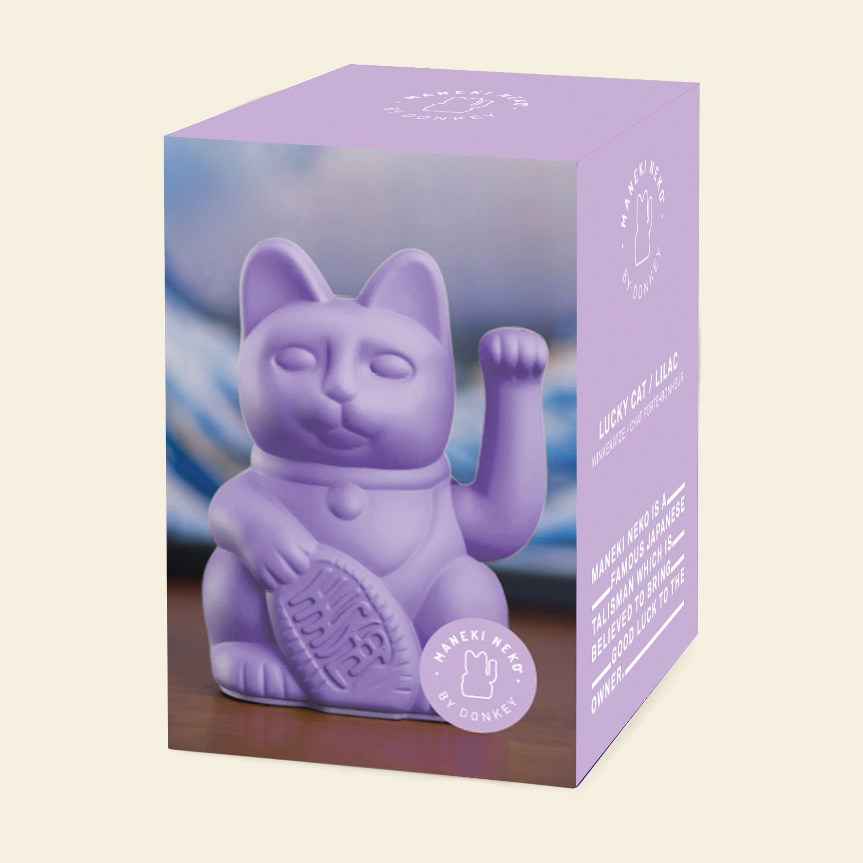 Winkekatze Lila