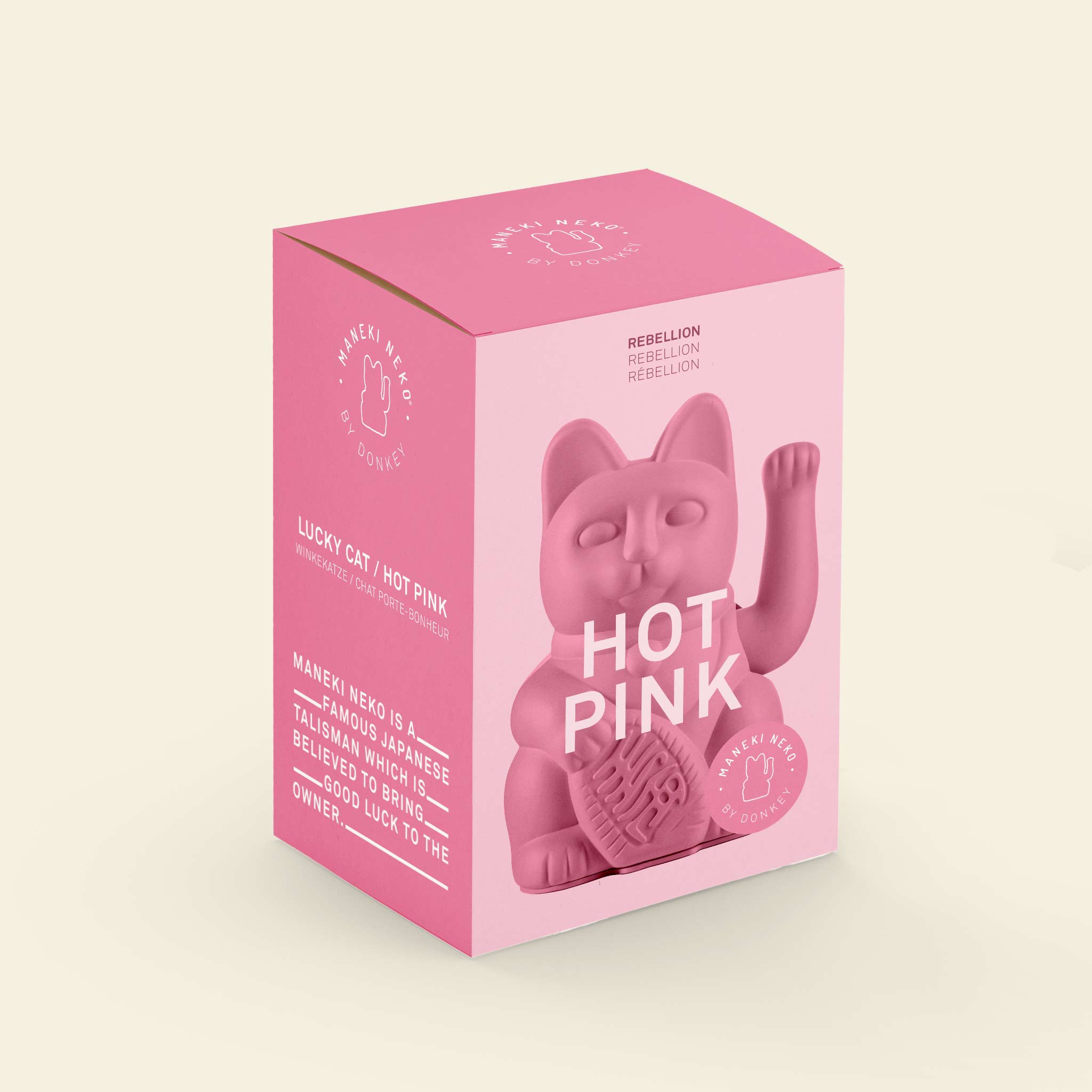 Winkekatze Hot Pink