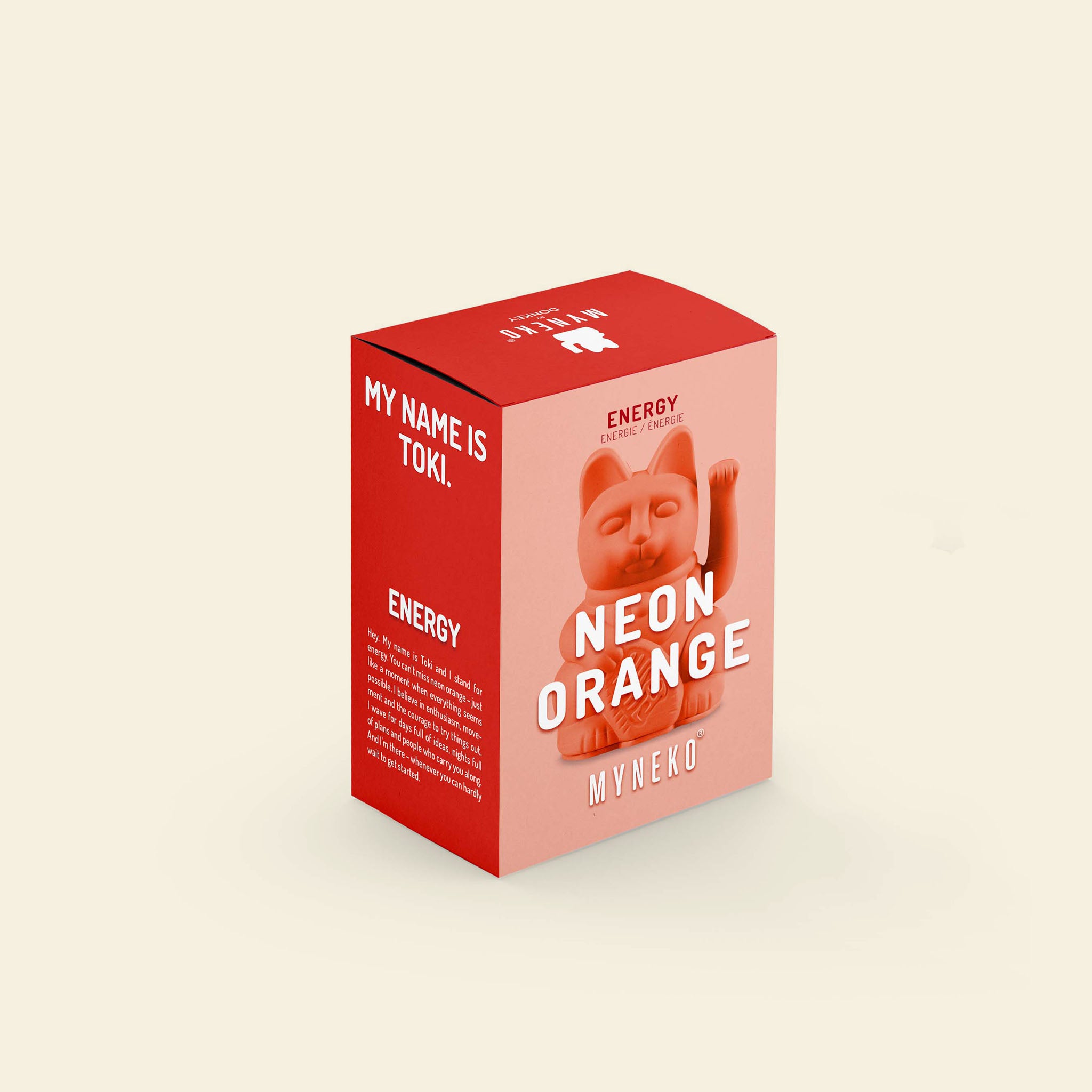 Winkekatze Mini Neon Orange "Toki"