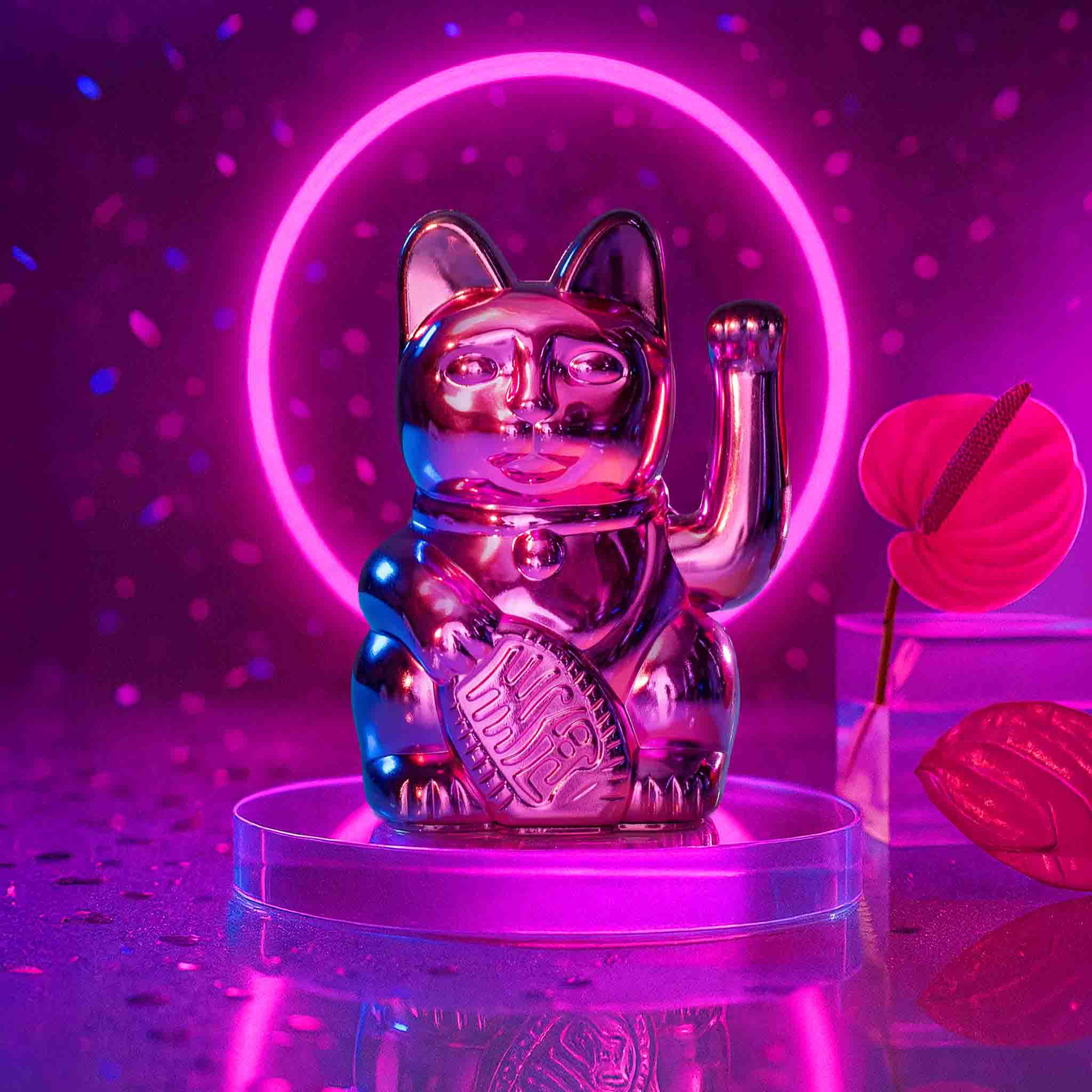 Lucky Cat Shiny Pink Mini „Sorya“