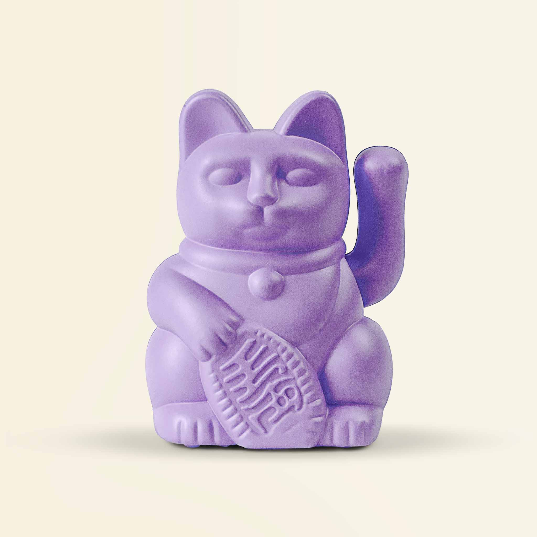 Winkekatze Solar Lila