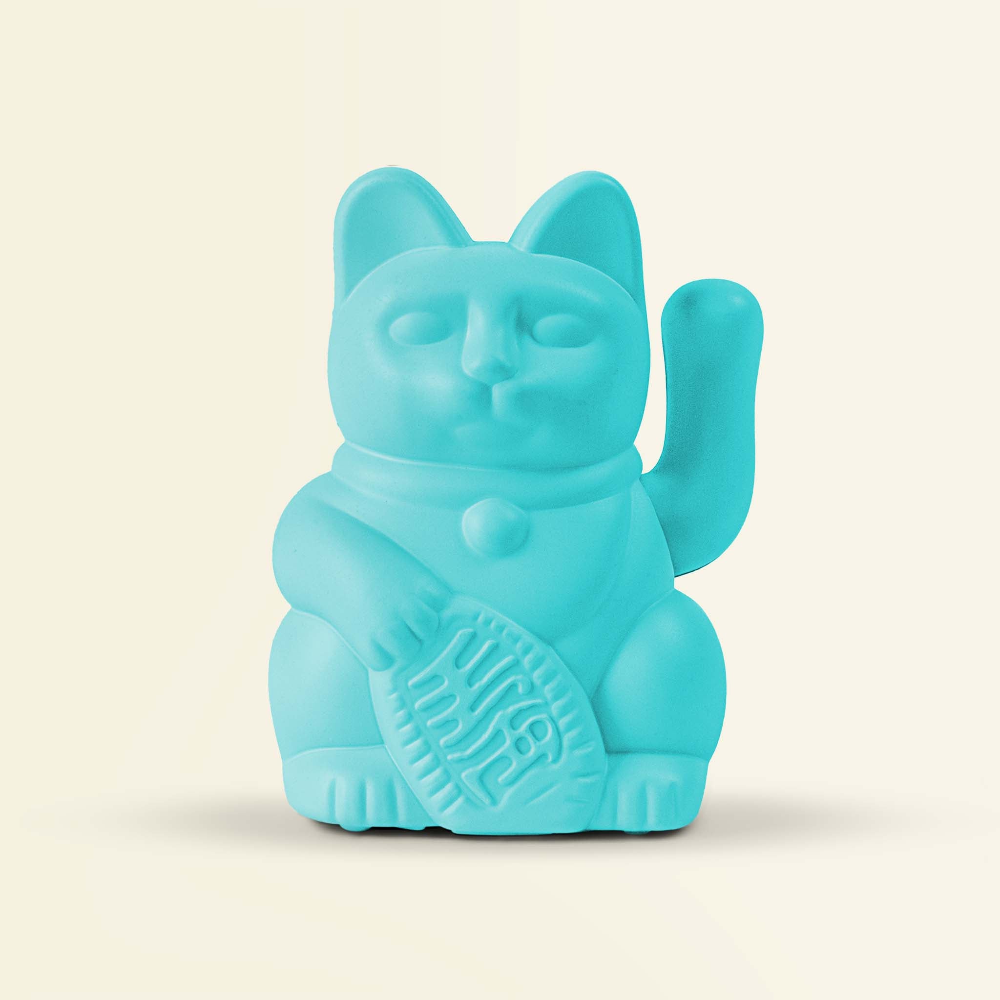 Winkekatze Solar Türkis