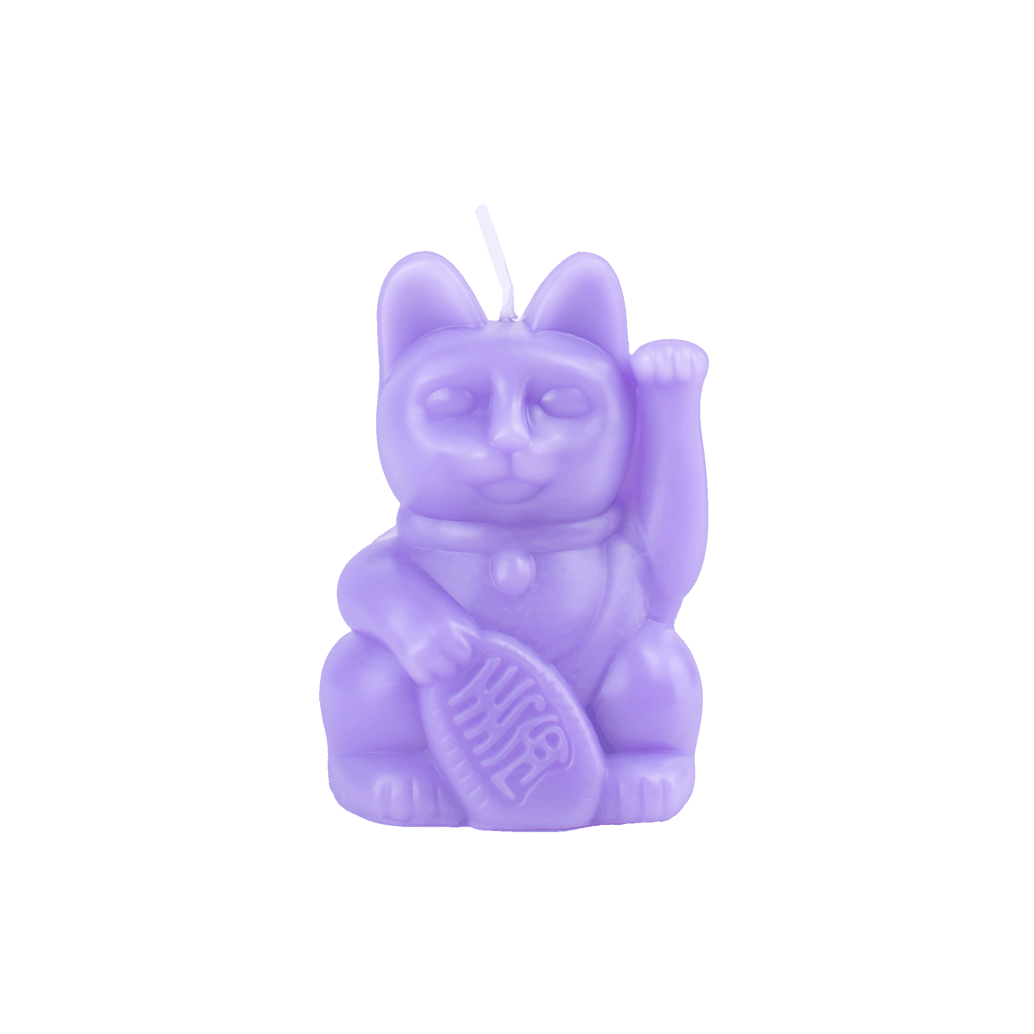 Lucky Cats Kerze Lila